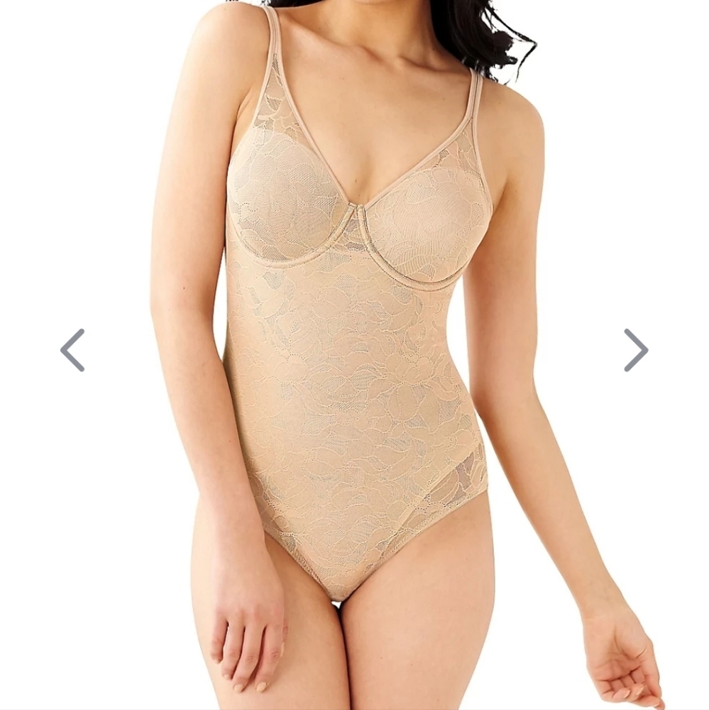 NWT Bali ultra lite body briefer in nude size 40C